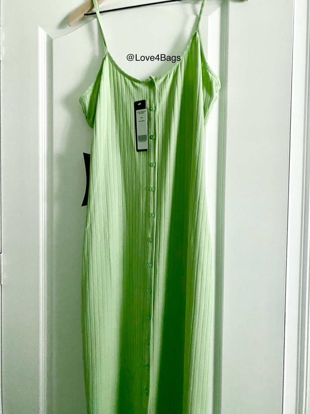 Bebe Button-Front Rib Midi Dress - Picture 2 of 5